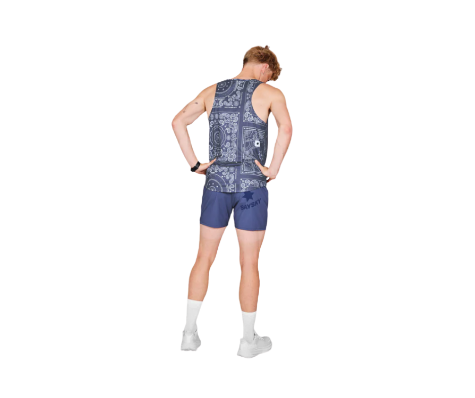Paisley Combat Singlet | Blue Paisley