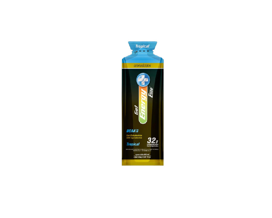 HIDROGEL DE AMINOACIDOS CARBO 32 g – BCAA (Sabor Frutos Tropicales).