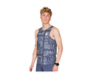 Paisley Combat Singlet | Blue Paisley