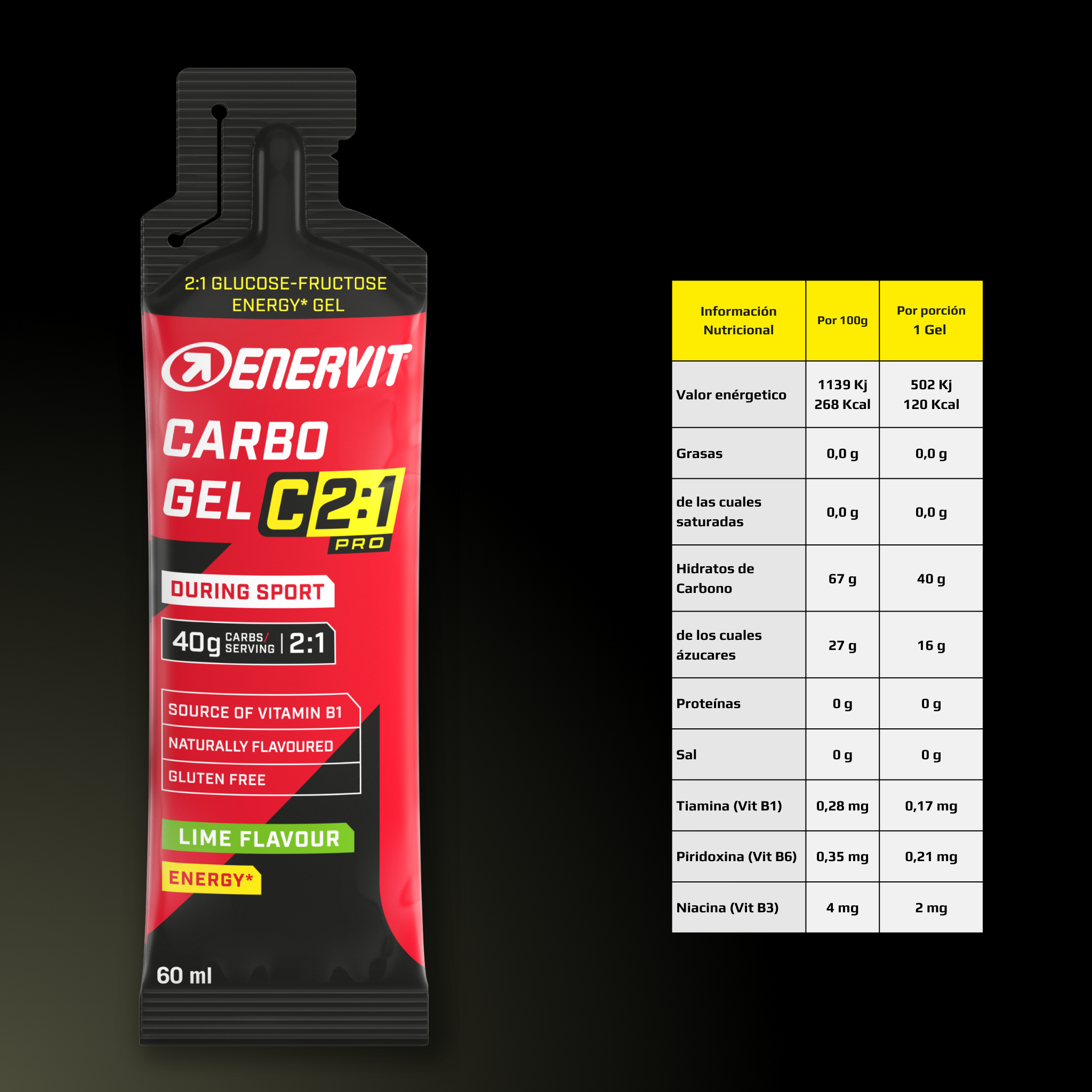 C2:1 Carbo Gel Lime 60ml