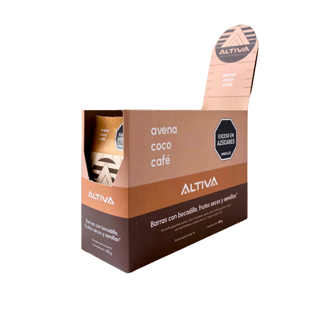 Barras Energeticas Altiva - Caja de 28G X 10 UNIDADES