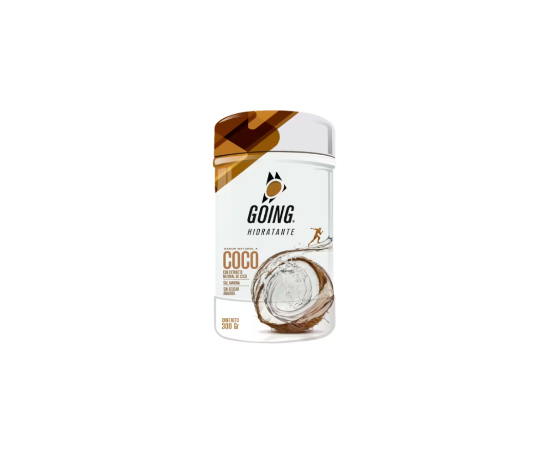 Tarro de gel hidratante en polvo de 300gr sabor a limonada de coco Going