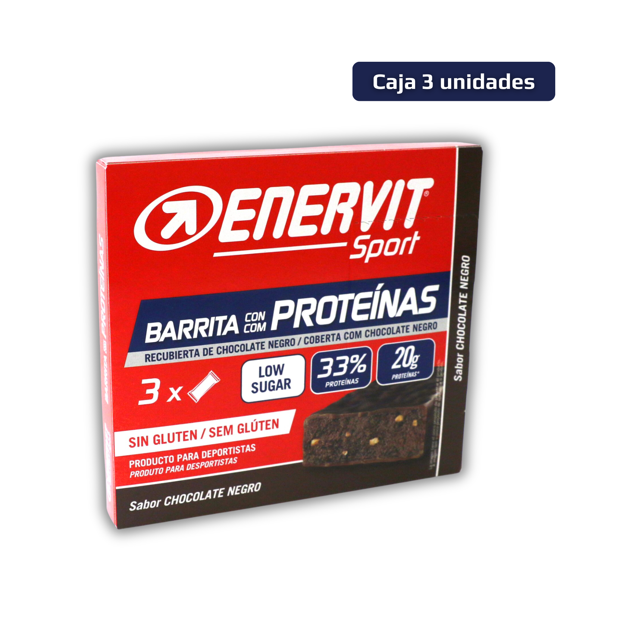 Barra de proteina - chocolate negro