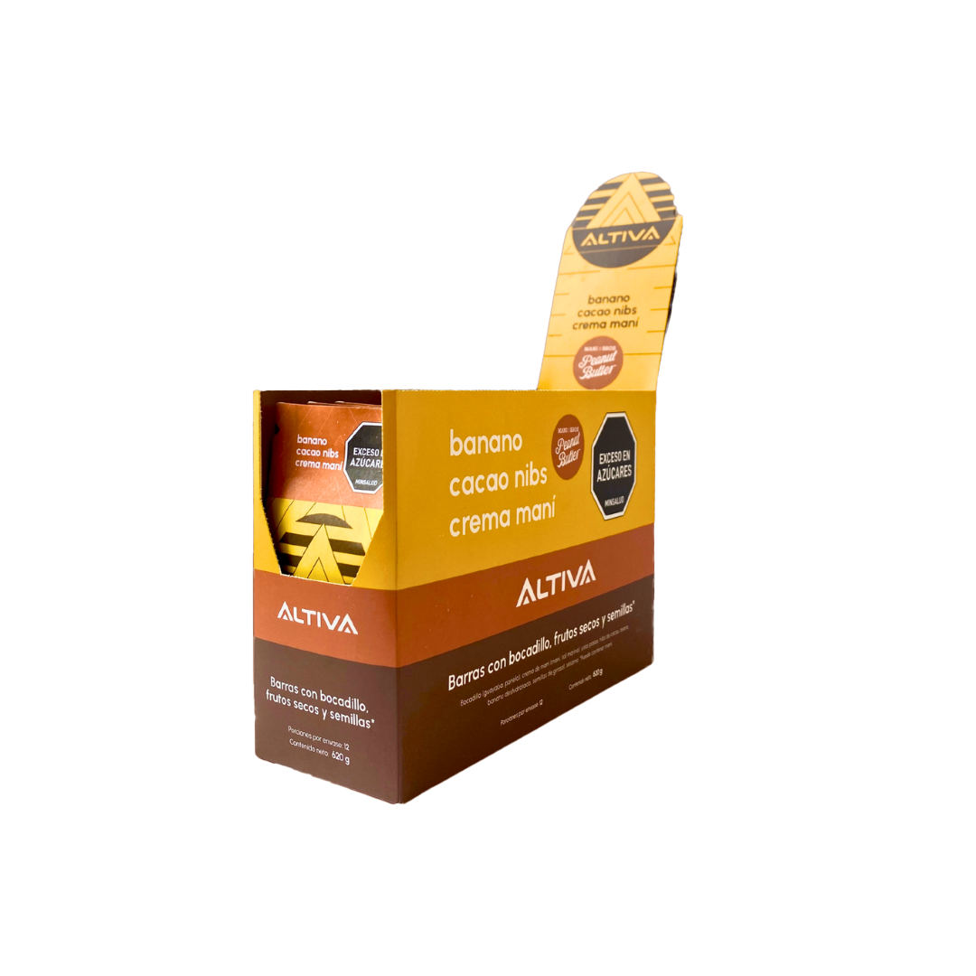 Barras Energeticas ALTIVA - CAJA DE 55G  X 12 UNIDADES